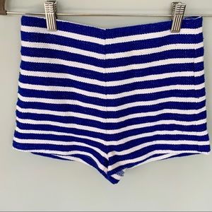 Forever 21 Blue Striped Shorts